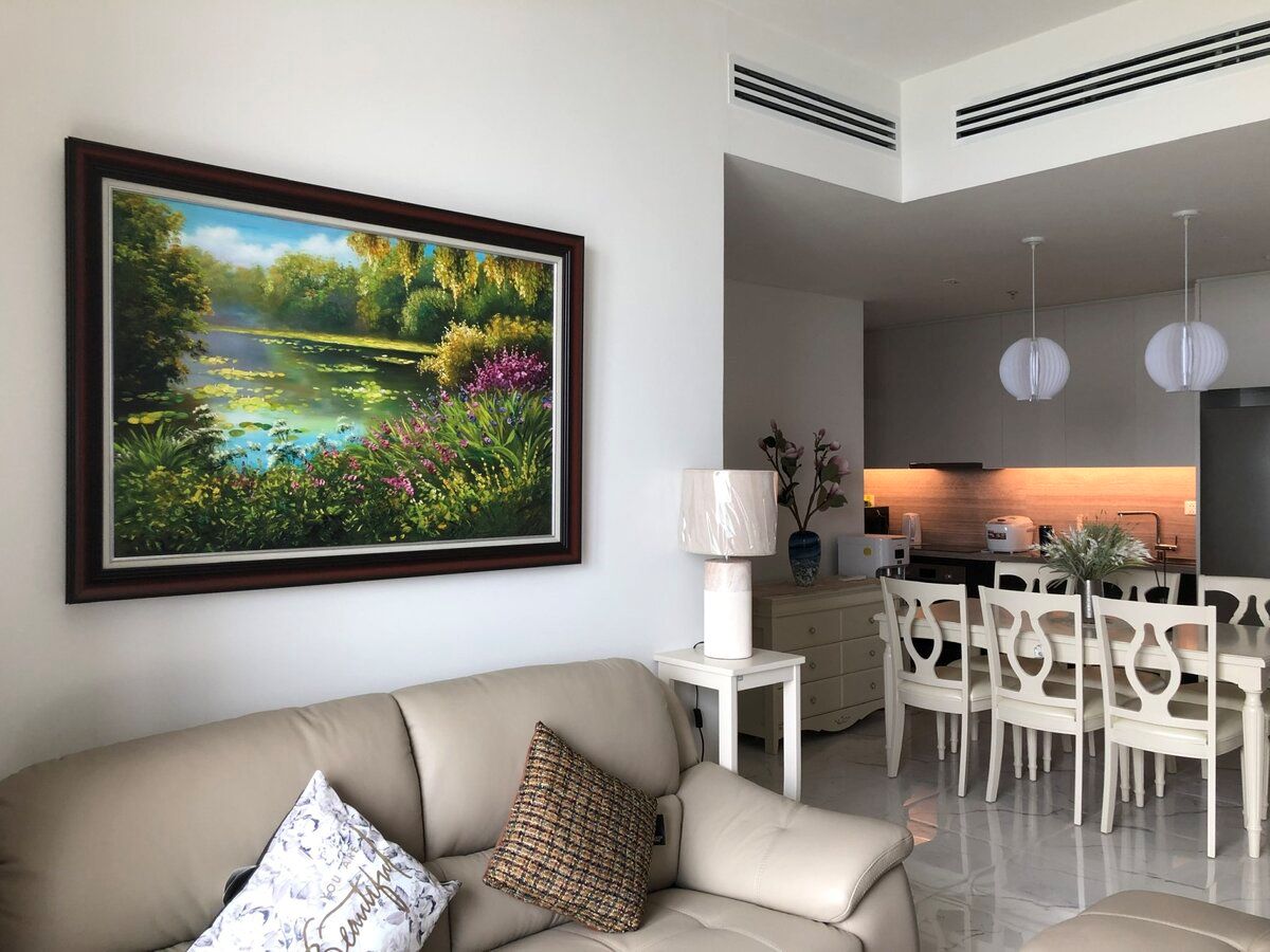 Bộ sofa màu be/trắng kem